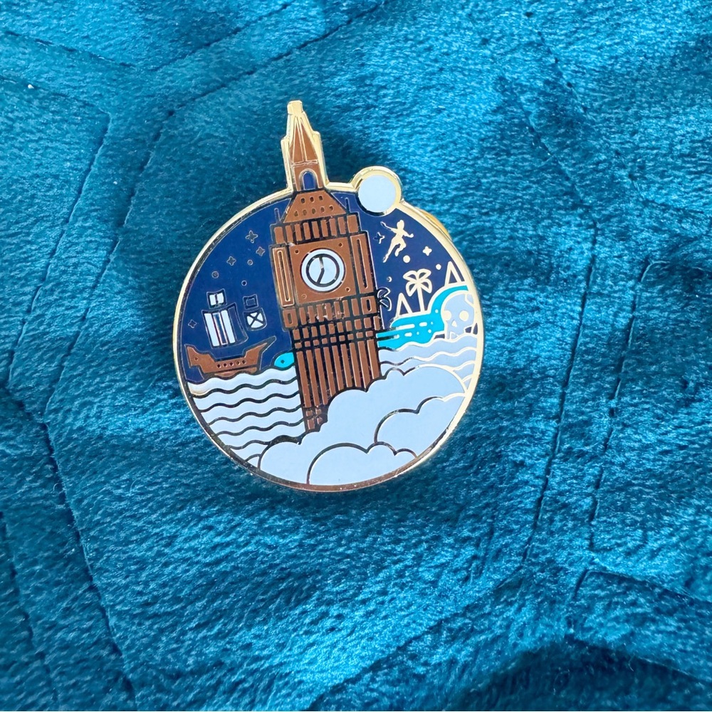 lot of new disney inspired enamel pins peter pan small world castle rainbow rare - Picture 4 of 6